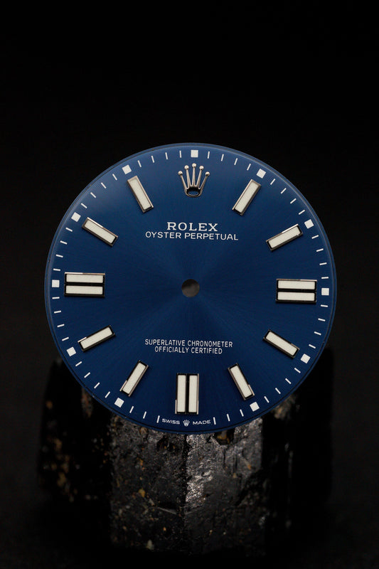 Rolex "Navy Blue" Dial Blue for Oyster Perpetual 41 mm 124300 Chromalight
