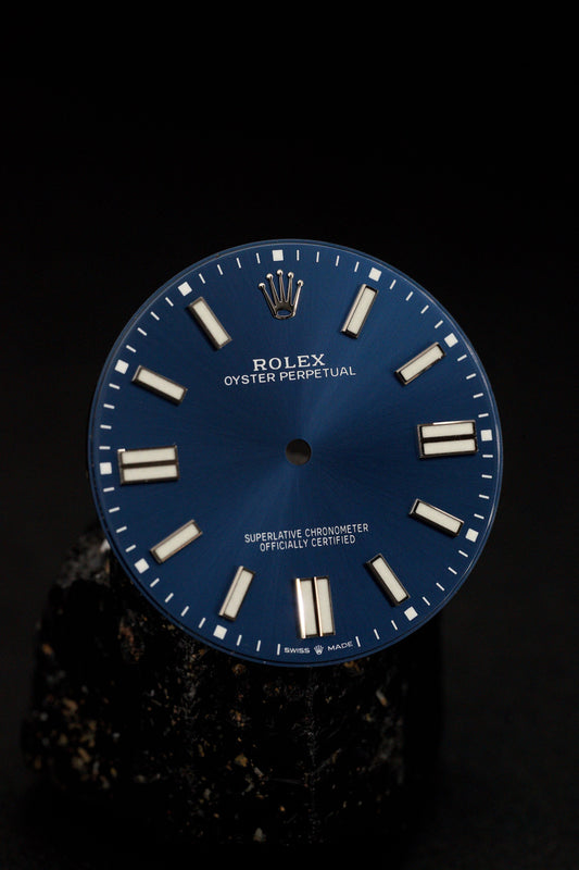 Rolex "Navy Blue" Dial Blue for Oyster Perpetual 41 mm 124300 Chromalight