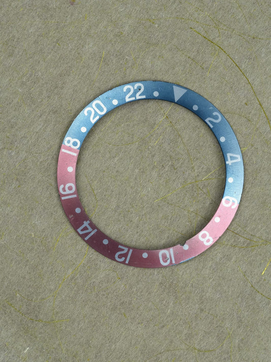 Rolex Inlay | Insert Fat Font Serif "Ghost Effect" Pepsi red back 1675 | 16750