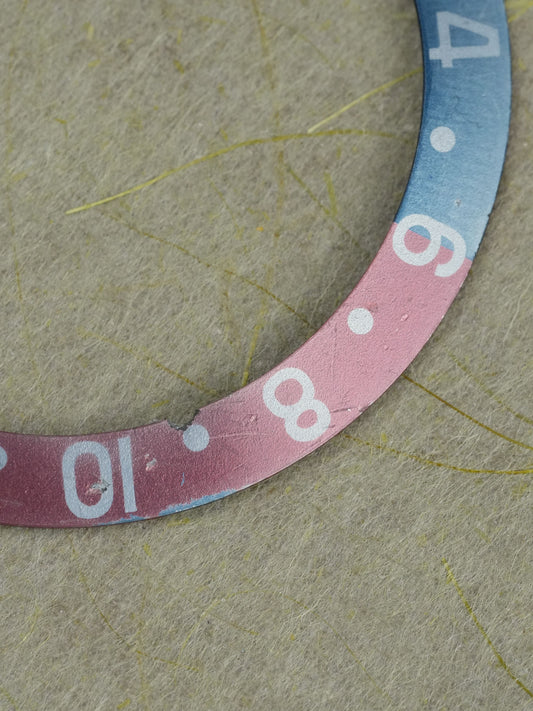 Rolex Inlay | Insert Fat Font Serif "Ghost Effect" Pepsi red back 1675 | 16750