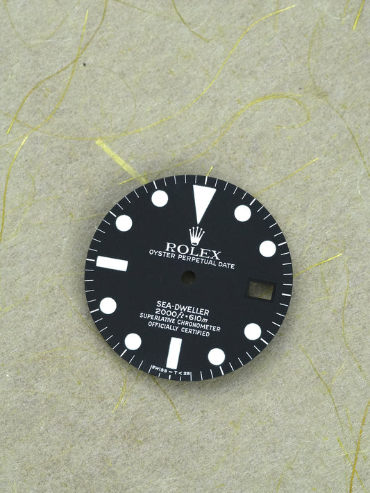 Rolex Dial black matte MKIV for Sea-Dweller 1665 Tritium