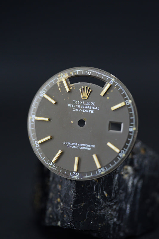 Rolex Zifferblatt Grau ,,Grey Dial'' für Day-Date 36 mm 1803 Gelbgold Tritium Zinc Sulfide