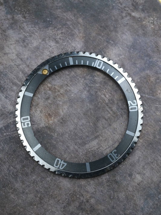 Rolex Bezel & MKIII Insert | Inlay faded Gun Metal Grey 1680 | 5512 | 5513 & Sea-Dweller 1665 Tritium