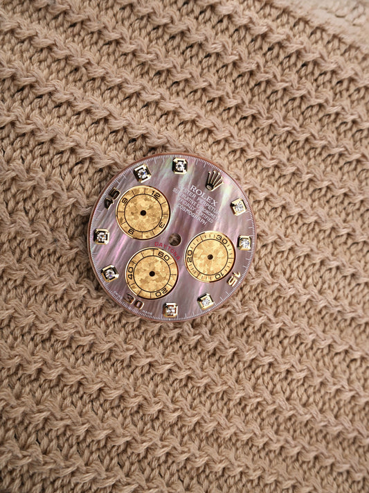 Rolex "Gold Crystal" MOP Diamanten Zifferblatt Tahitian für Cosmograph Daytona 116523 | 116528 | 116503 | 116508