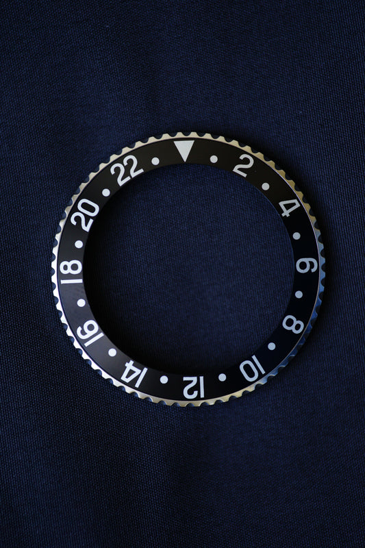 Rolex NOS "Fat Font" Lünette | Inlay | Insert komplett (complete bezel) für GMT 1675 | 16750
