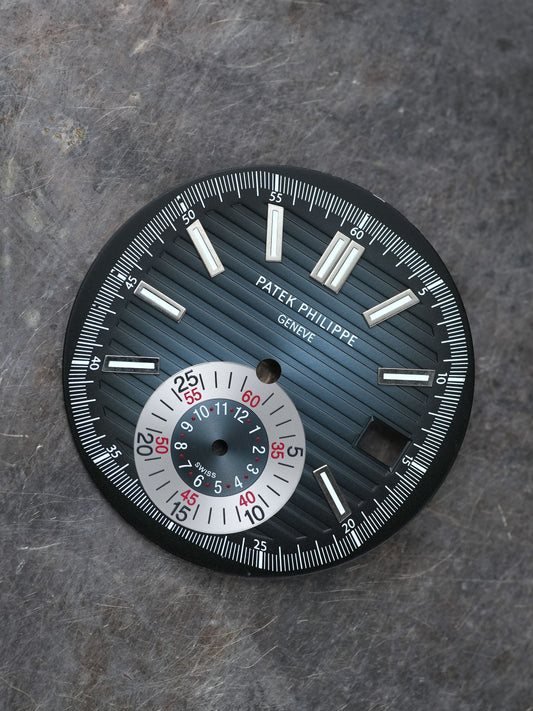 Patek Philippe Zifferblatt blau für Nautilus 5980/1A-001 Stahl