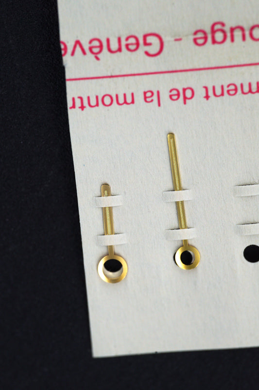 Patek Philippe NOS hands set for the Yellow Gold/Steel-and-Gold Nautilus 3800J & 3800JA Tritium.