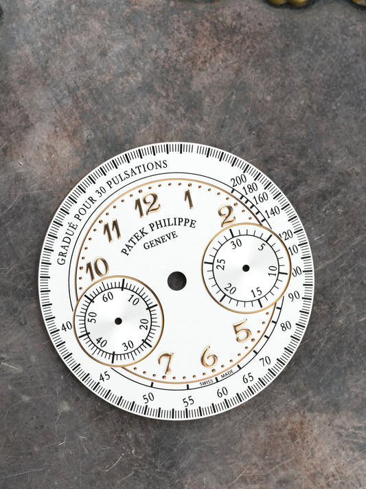 Patek Philippe Zifferblatt 7150/250R-001 cremefarben für Complications Chronograph 38mm