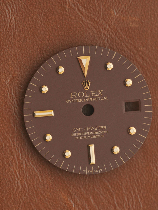 Rolex matte brown Nipple dial for GMT-Master 1675/8 | 1675/3