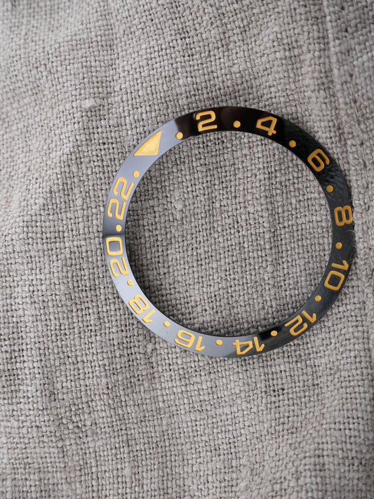 Rolex Ceramic Keramik Einlage | Insert | Inlay für GMT II 116713 | 116718 schwarz