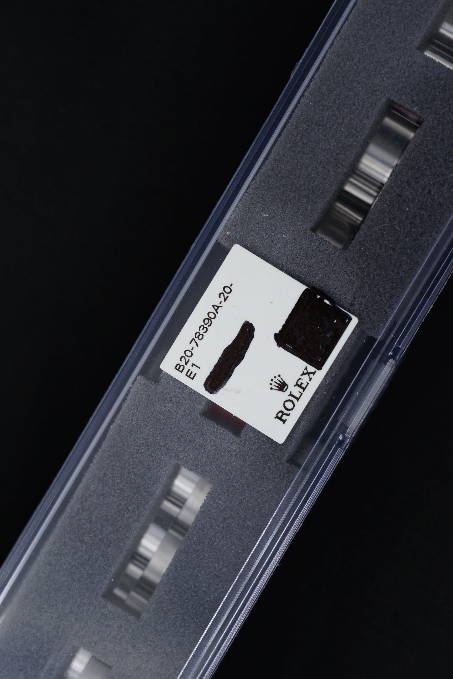 Rolex NOS Oyster Stahl Armband 78390A mit SEL Endlinks