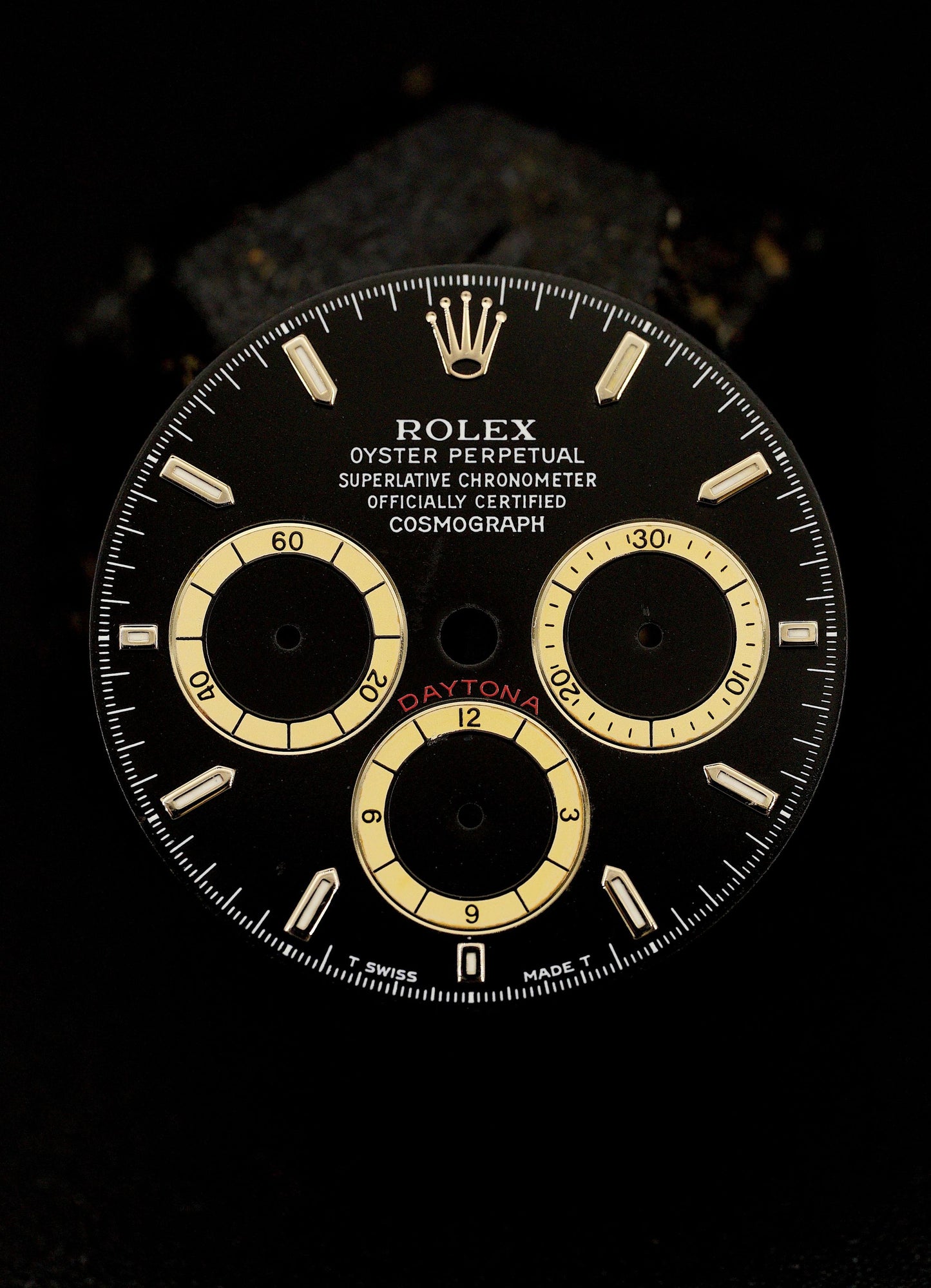 Rolex Patrizzi Dial for Zenith Cosmograph Daytona 16520 Tritium "inverted 6"