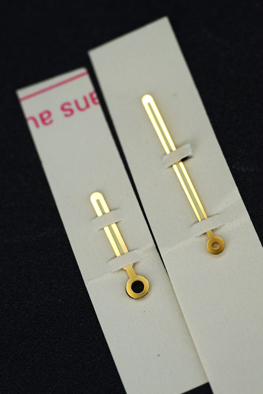 Patek Philippe NOS yellow gold Handset for Jumbo Nautilus 3700J Tritium Creme Yellow Patina