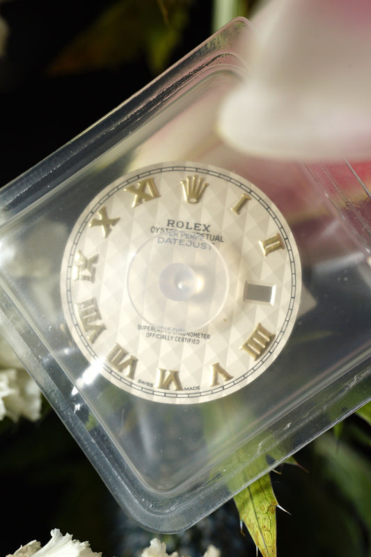 Rolex NOS "Pyramid" Dial in beige cream for OP Datejust 16013 | 16018 | 16233 | 16238