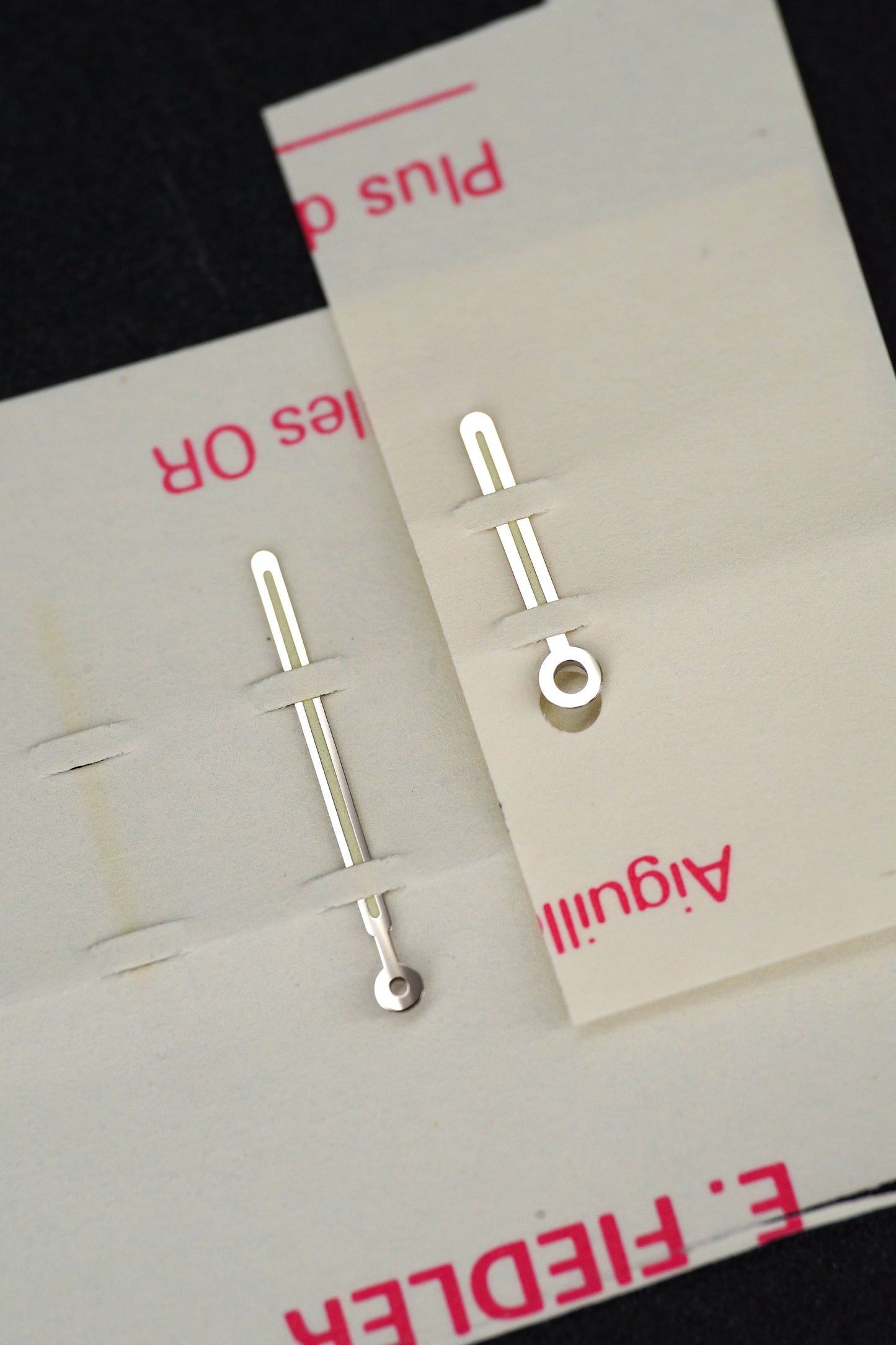 Patek Philippe NOS Zeigersatz für Stahl Jumbo Nautilus 3700A Tritium Vanille Patina