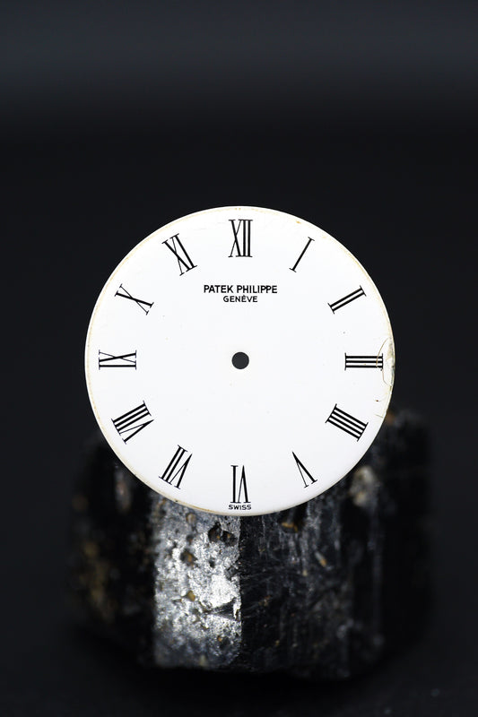 Patek Philippe Zifferblatt weiß roman für Calatrava 3520 Gelbgold und Stahlgold Versionen Spider Dial