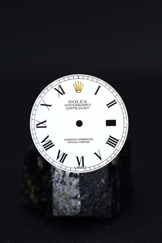 Rolex Dial Buckley white for Oysterquartz Datejust 36 mm 17013 Tritium