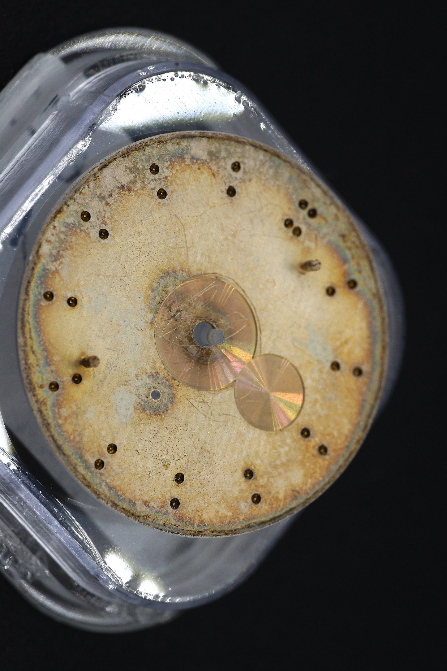 Patek Philippe white Sigma Dial for Calatrava 2526J in like-new condition with spider effect.