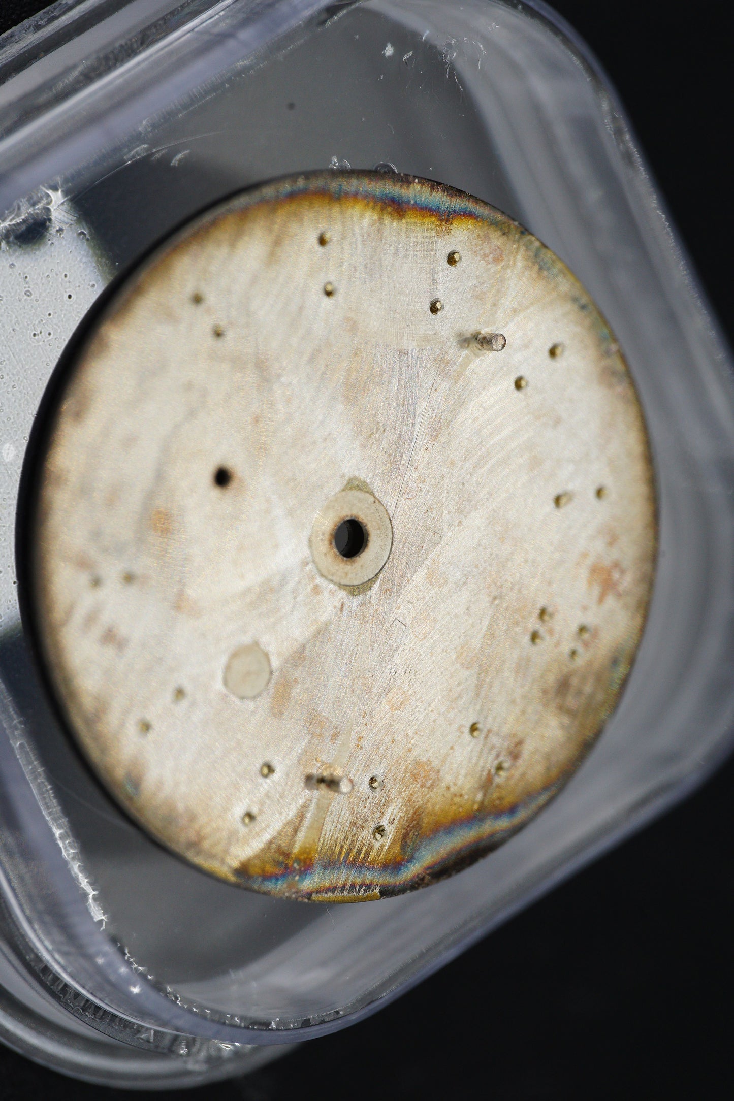 Patek Philippe NOS silver dial Sigma Dial for early Calatrava 3796J with patina