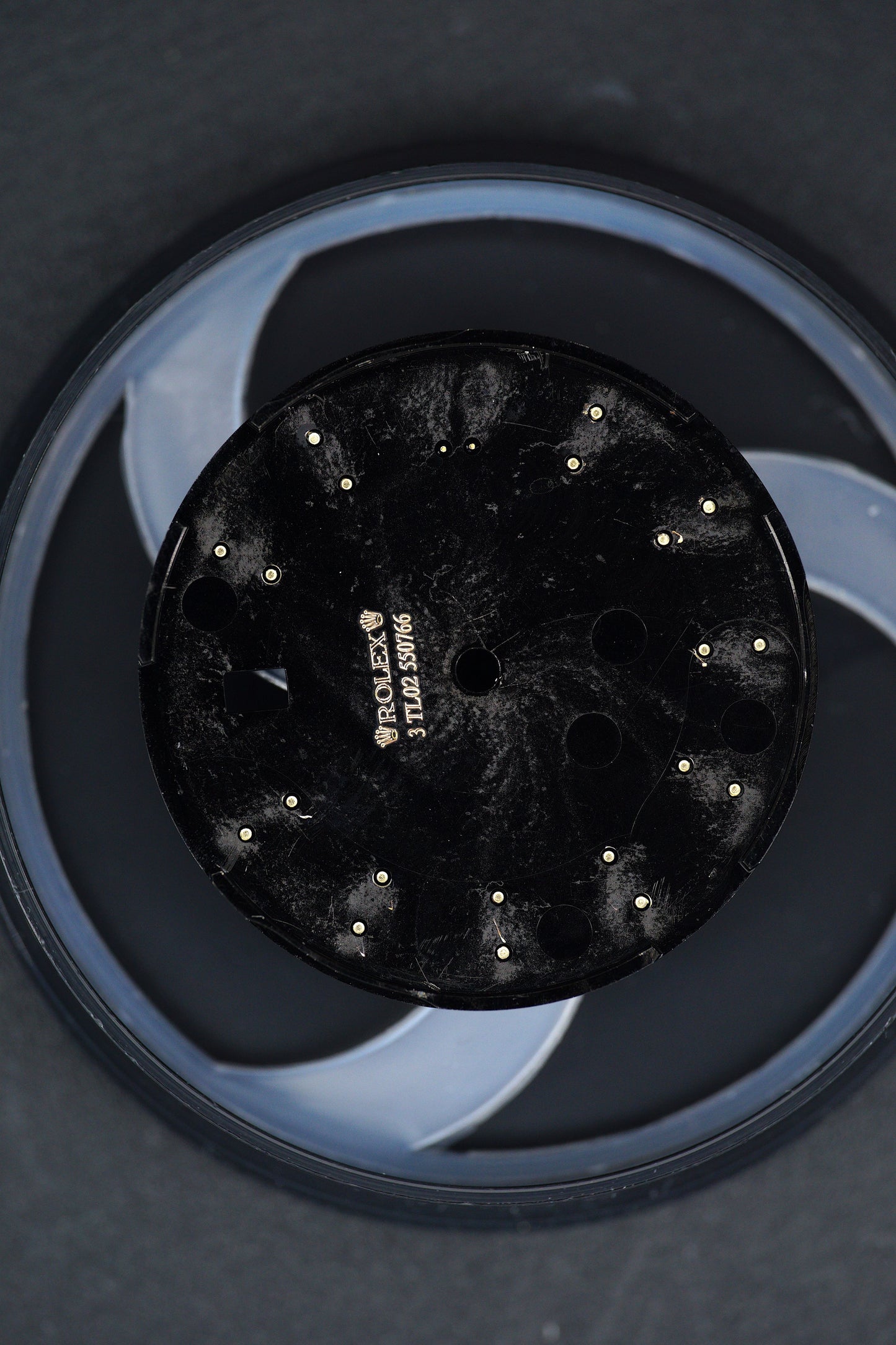 Rolex Zifferblatt schwarz für OP Datejust 41 mm 126333 Chromalight