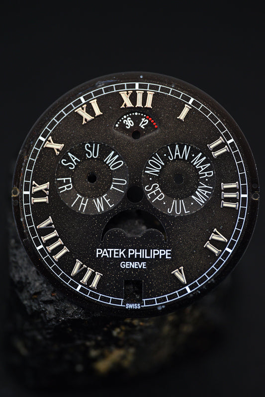 Patek Philippe black dial ,,Stardust Dial'' for annual calendar Calatrava 5036G