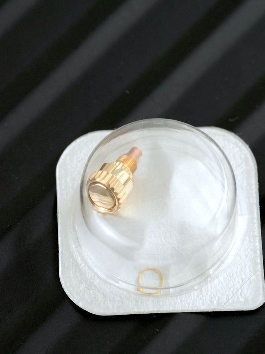 Rolex NOS Gelbgold Drücker / Pusher 512-8-G1 für Daytona 116508 | 116518 | 116528 in Blister