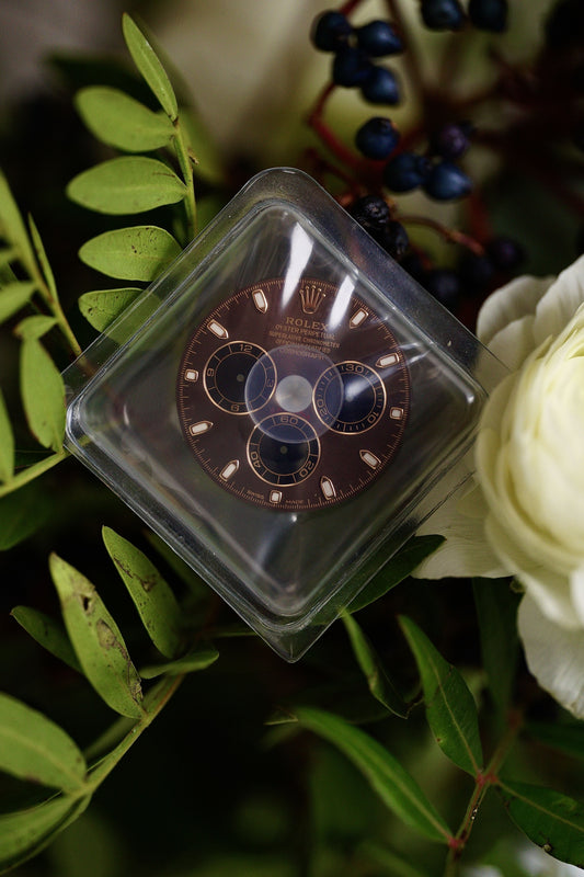 Rolex NOS Chocolate Index Dial for Cosmograph Daytona Rose Gold 116505(LN) / 116515(LN)