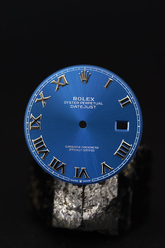 Rolex blaues Azzuro Zifferblatt ,,Blue Roman'' für Datejust 41mm 126300 | 126334