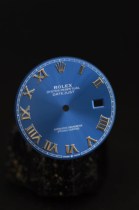 Rolex blaues Azzuro Zifferblatt ,,Blue Roman'' für Datejust 41mm 126300 | 126334