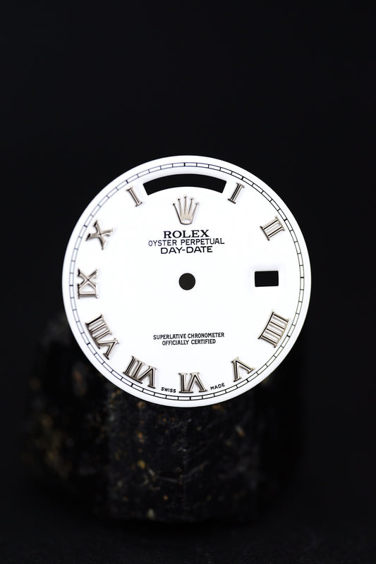 Rolex "White Roman" Zifferblatt für Day-Date 18039 | 18239 | 118239 inkl. Zeigersatz