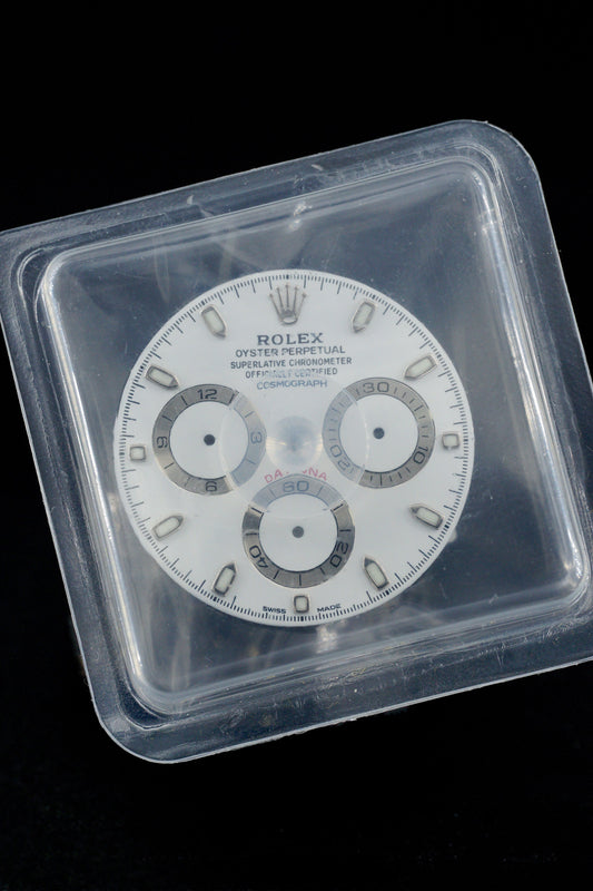 Rolex NOS Zifferblatt für Cosmograph Daytona 116520 im Blister Chromalight