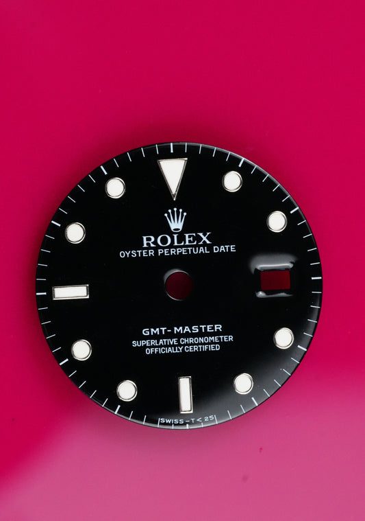 Rolex black gloss Dial GMT-Master 16700 | 16760 Tritium