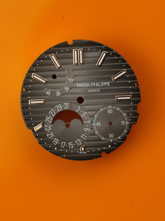 Patek Philippe Zifferblatt grau für rosegold Nautilus 5712R