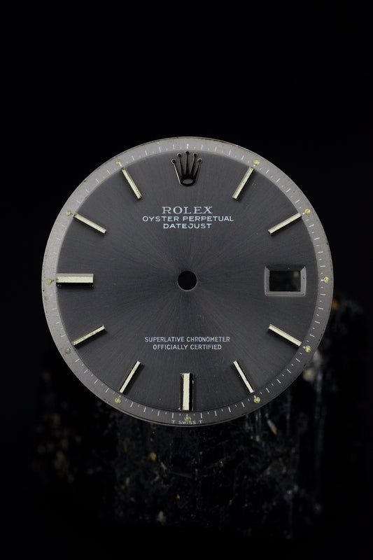 Rolex Zifferblatt (Grey Dial) für OP Datejust 36mm 1601 | 1603 Tritium