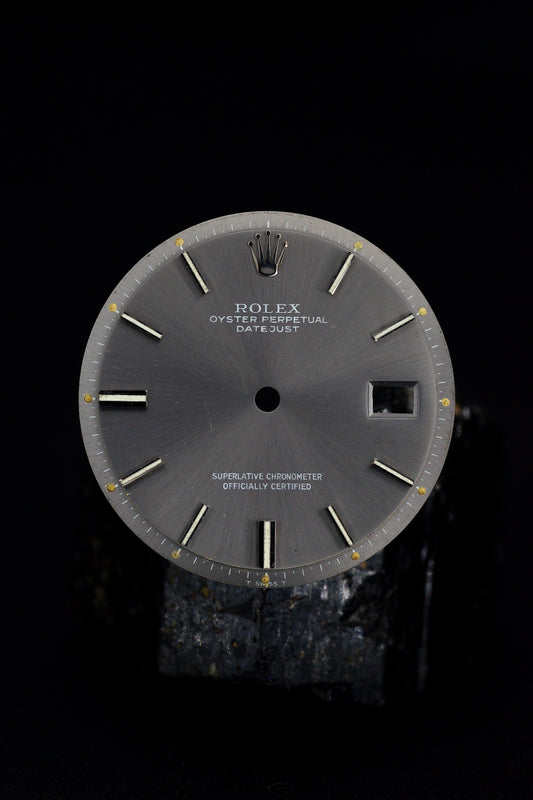 Rolex Zifferblatt (Grey Dial) für OP Datejust 36mm 1601 | 1603 Tritium