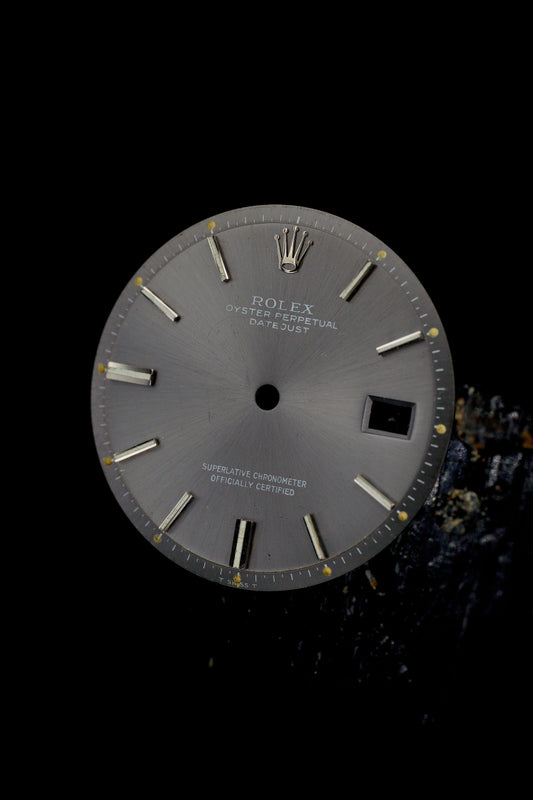 Rolex Zifferblatt (Grey Dial) für OP Datejust 36mm 1601 | 1603 Tritium