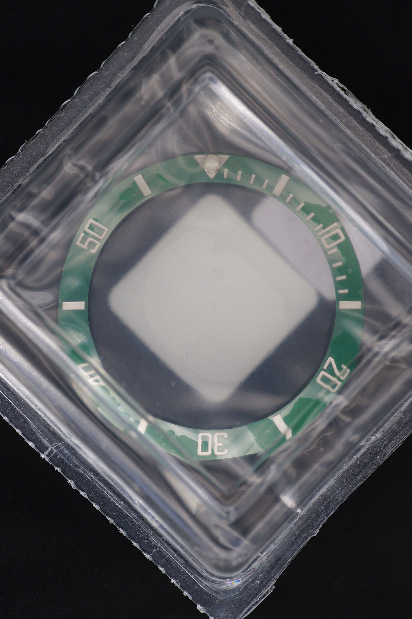 Rolex NOS Grüne Lünette MK1 für Stahl Submariner 126610 LV in Blister