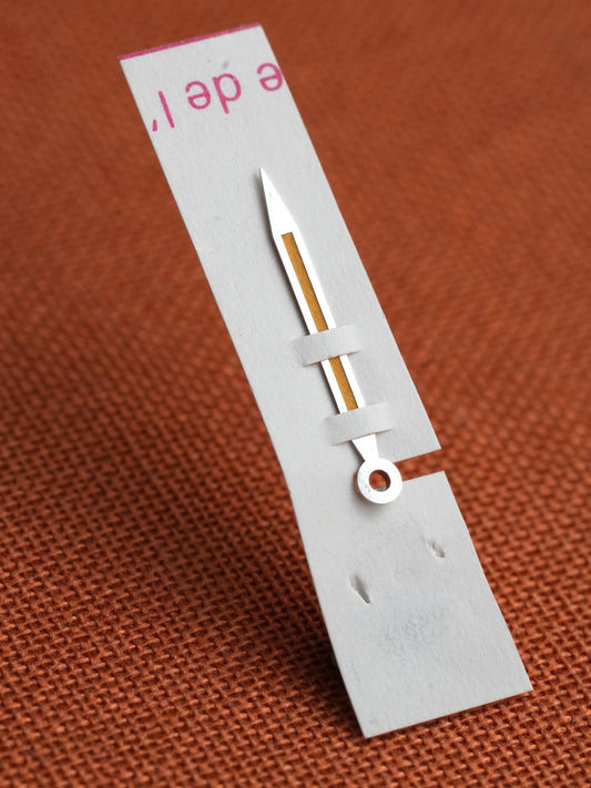 Rolex NOS Minuten Zeiger für Plexi Sportmodelle 5512 | 5513 | 1680 | 1665 Pumpkin Patina Tritium