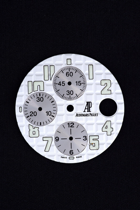 Audemars Piguet Silver/White Dial & Rehaut for Royal Oak Offshore 25940SK