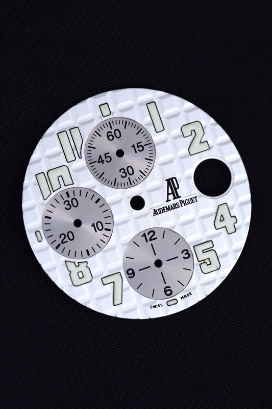 Audemars Piguet Silver/White Dial & Rehaut for Royal Oak Offshore 25940SK