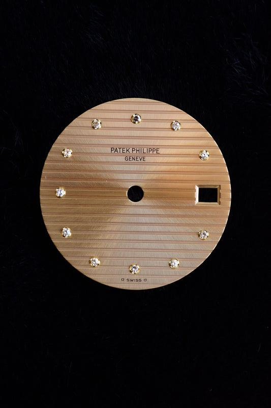 Patek Philippe NOS Sigma Diamant Zifferblatt gold für Nautilus 3800 gelbgold