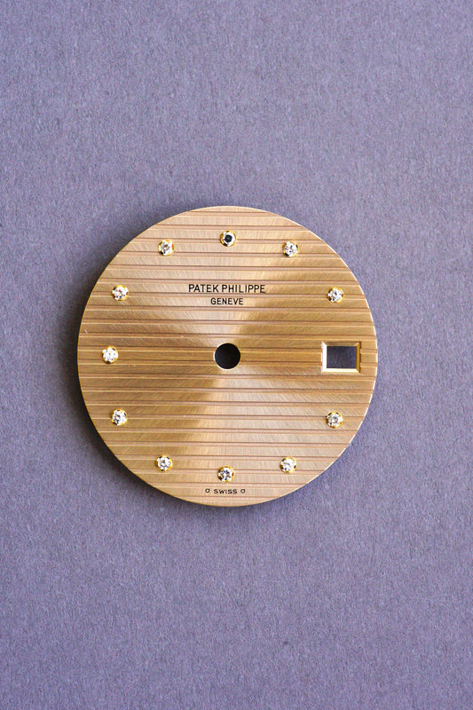 Patek Philippe NOS Sigma Diamant Zifferblatt gold für Nautilus 3800 gelbgold