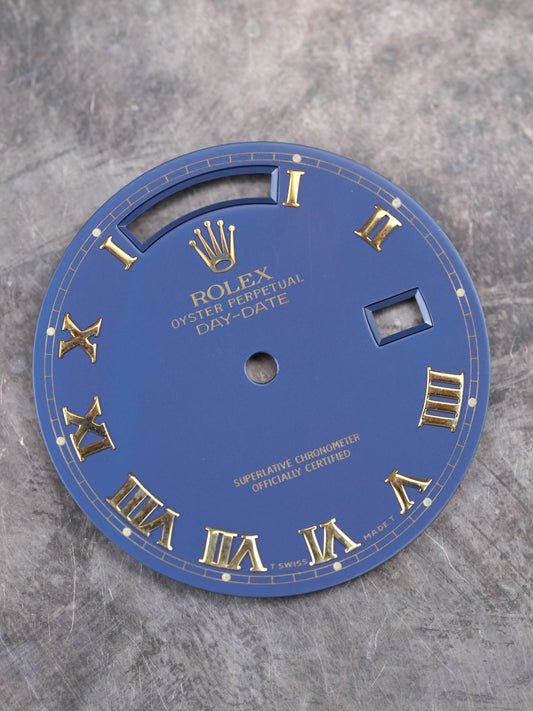 Rolex “Blue Violet Fade Roman” The Dial Purple for OP Day-Date 36 mm 18038 | 18238 Tritium