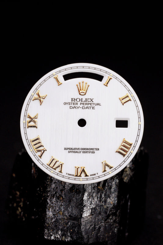 Rolex ,,White Roman'' Dial for OP Day-Date 36mm 18038 | 18238 Tritium