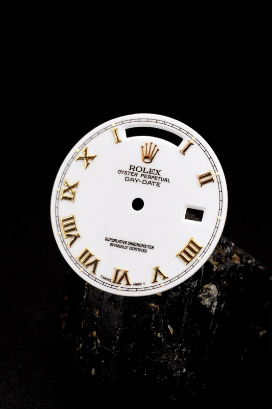 Rolex ,,White Roman'' Zifferblatt für OP Day-Date 36mm 18038 | 18238 Tritium