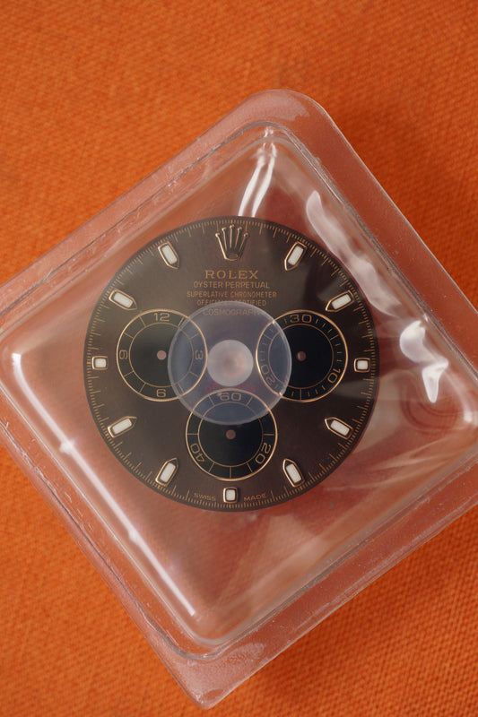 Rolex NOS Chocolate Index Dial for Cosmograph Daytona Rose Gold 116505(LN) / 116515(LN)