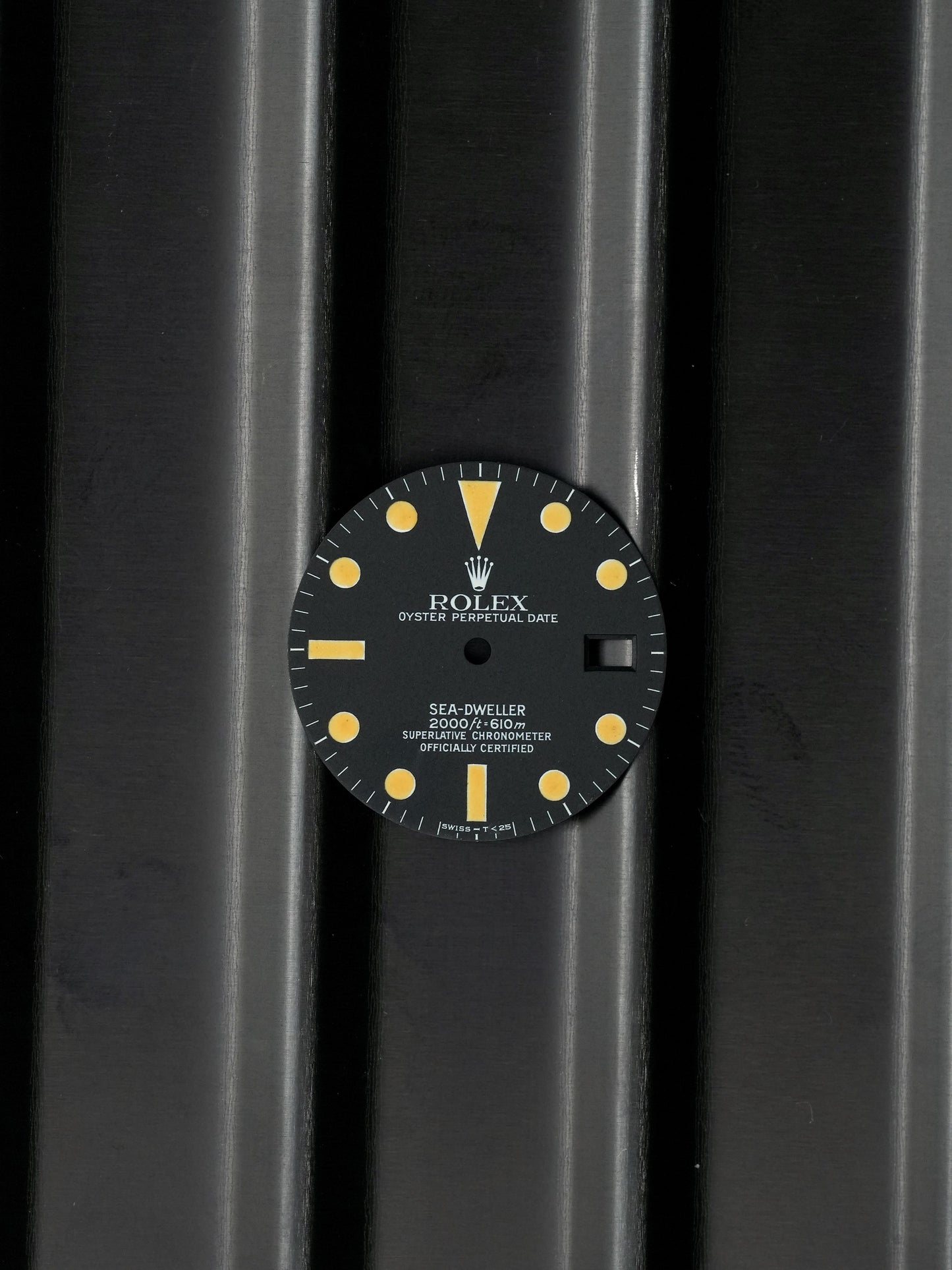 Rolex mattes Zifferblatt für Sea-Dweller 1665 Patina Pumpkin Tritium
