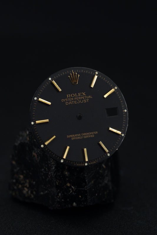 Rolex Matt Black Dial für Datejust 1601/3 | 1601/8