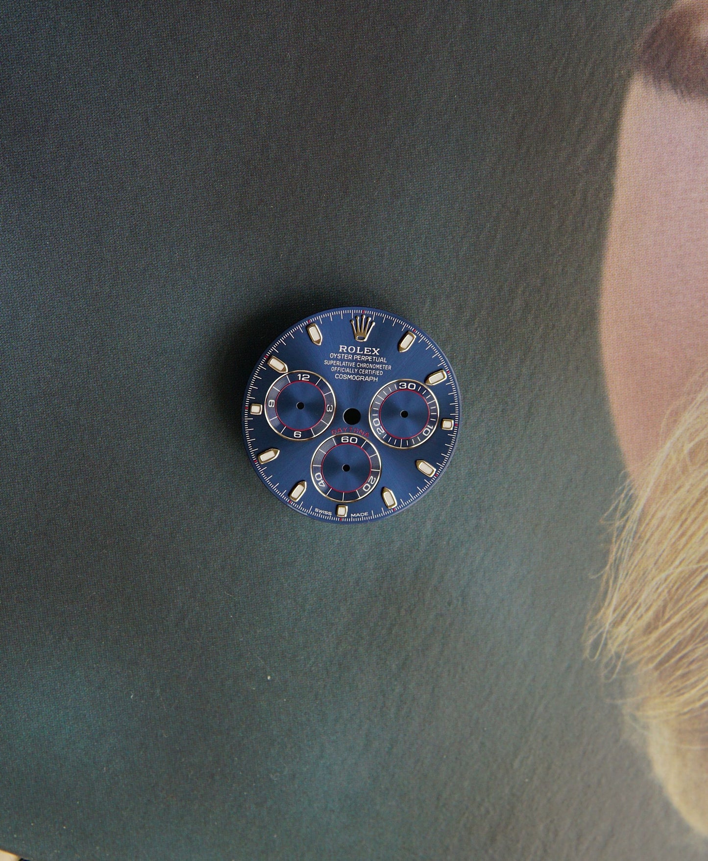 Rolex Zifferblatt Blau für Daytona 116519 / 116509 / 116520 Blue Daytona dial Chromalight