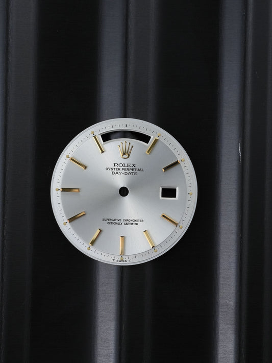 Rolex NOS dial silver for OP Day-Date 1803 | 1802 | 1806 | 1807 Zinc Sulfide